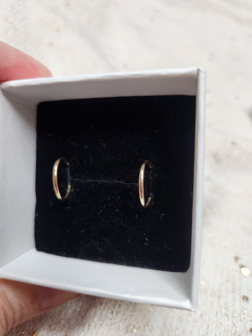 Classic Small 10k Gold Hoop Earrings - Women's Jewelry